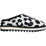 Dolce & Gabbana Black White Quilted Logo Sandals Slides Shoes MV5908-44