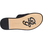 Dolce & Gabbana Black Monochrome Braided Raffia Slides Shoes MV6101-42