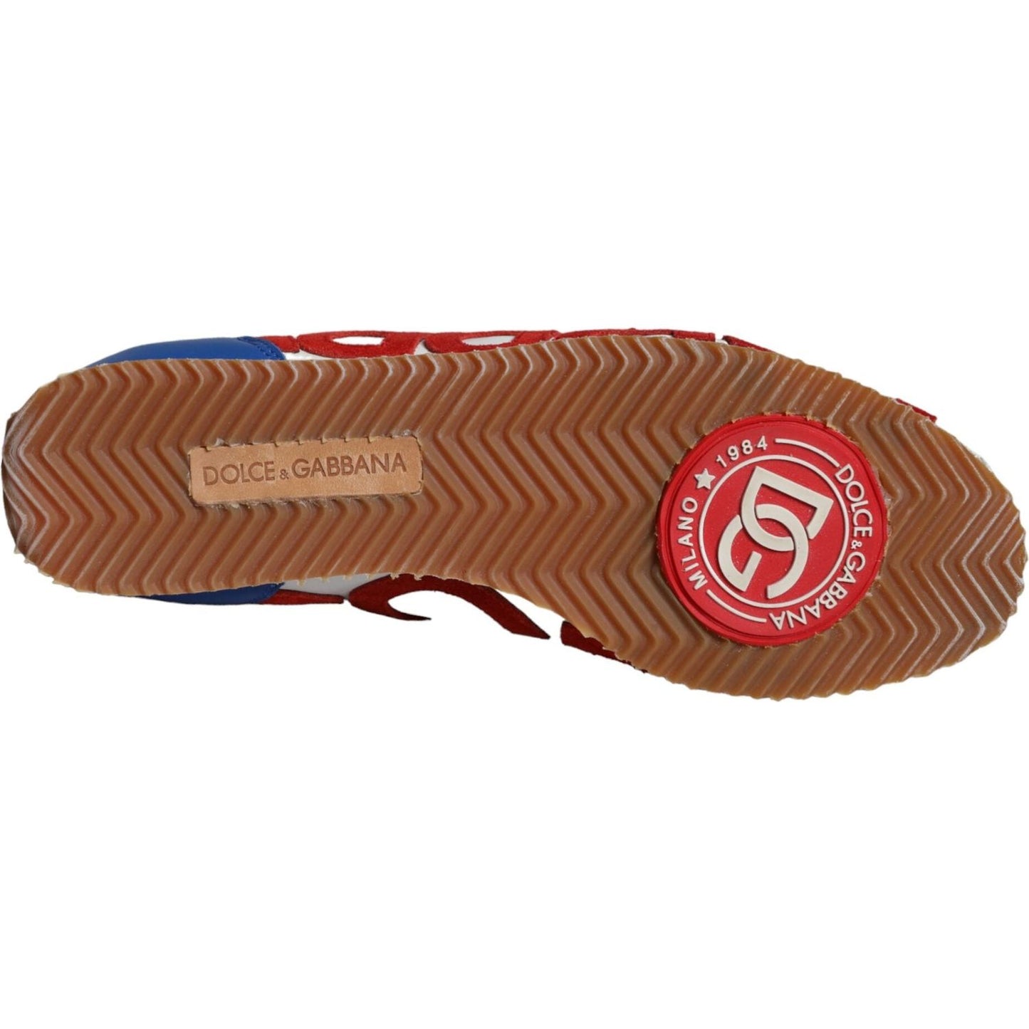 Dolce & Gabbana Multicolor Leather Logo Casual Sneakers Shoes Dolce & Gabbana Sienna