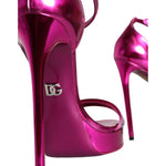 Dolce & Gabbana Fuchsia KEIRA Heels Ankle Strap Sandals Shoes LA11348-37