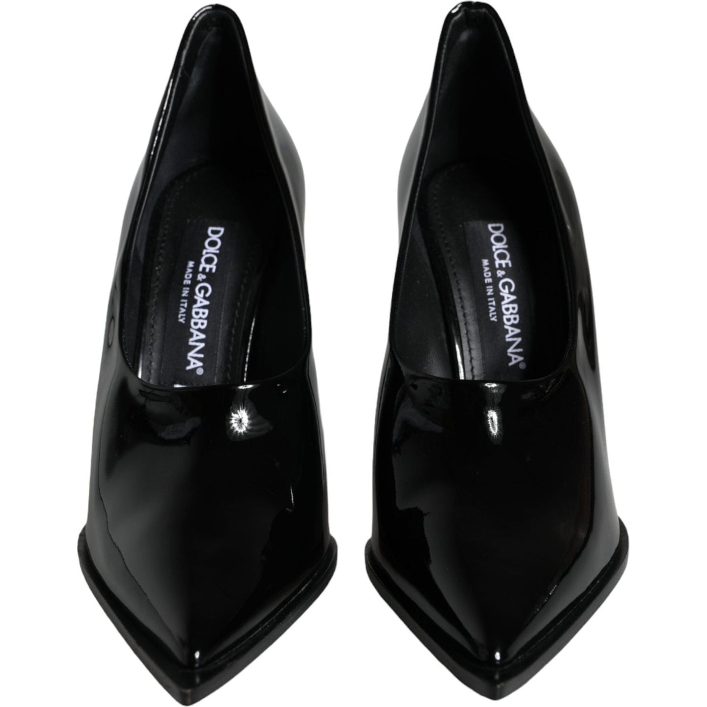 Dolce & Gabbana Black Patent Leather High Heels Pumps Shoes Dolce & Gabbana Black