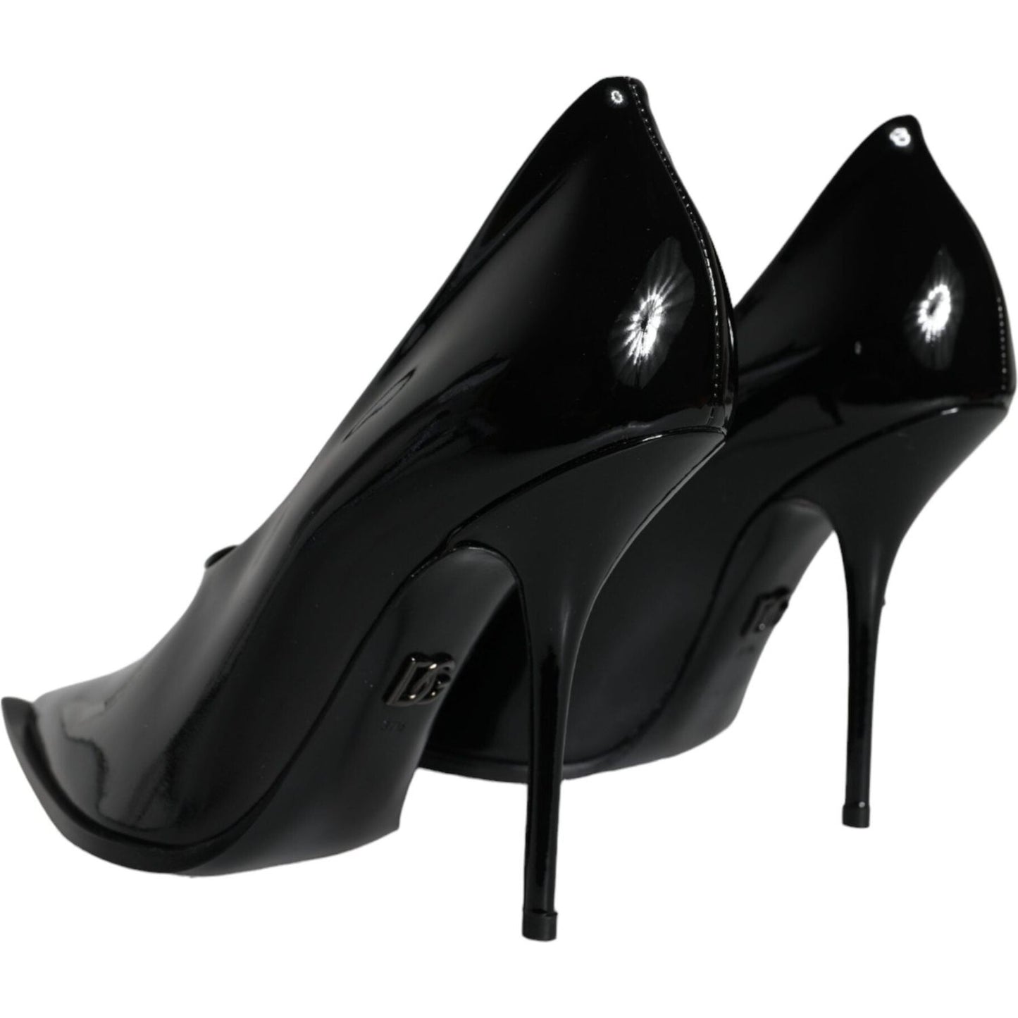 Dolce & Gabbana Black Patent Leather High Heels Pumps Shoes Dolce & Gabbana Black
