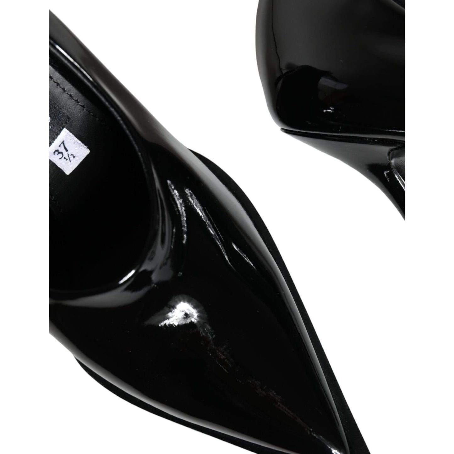 Dolce & Gabbana Black Patent Leather High Heels Pumps Shoes Dolce & Gabbana Black