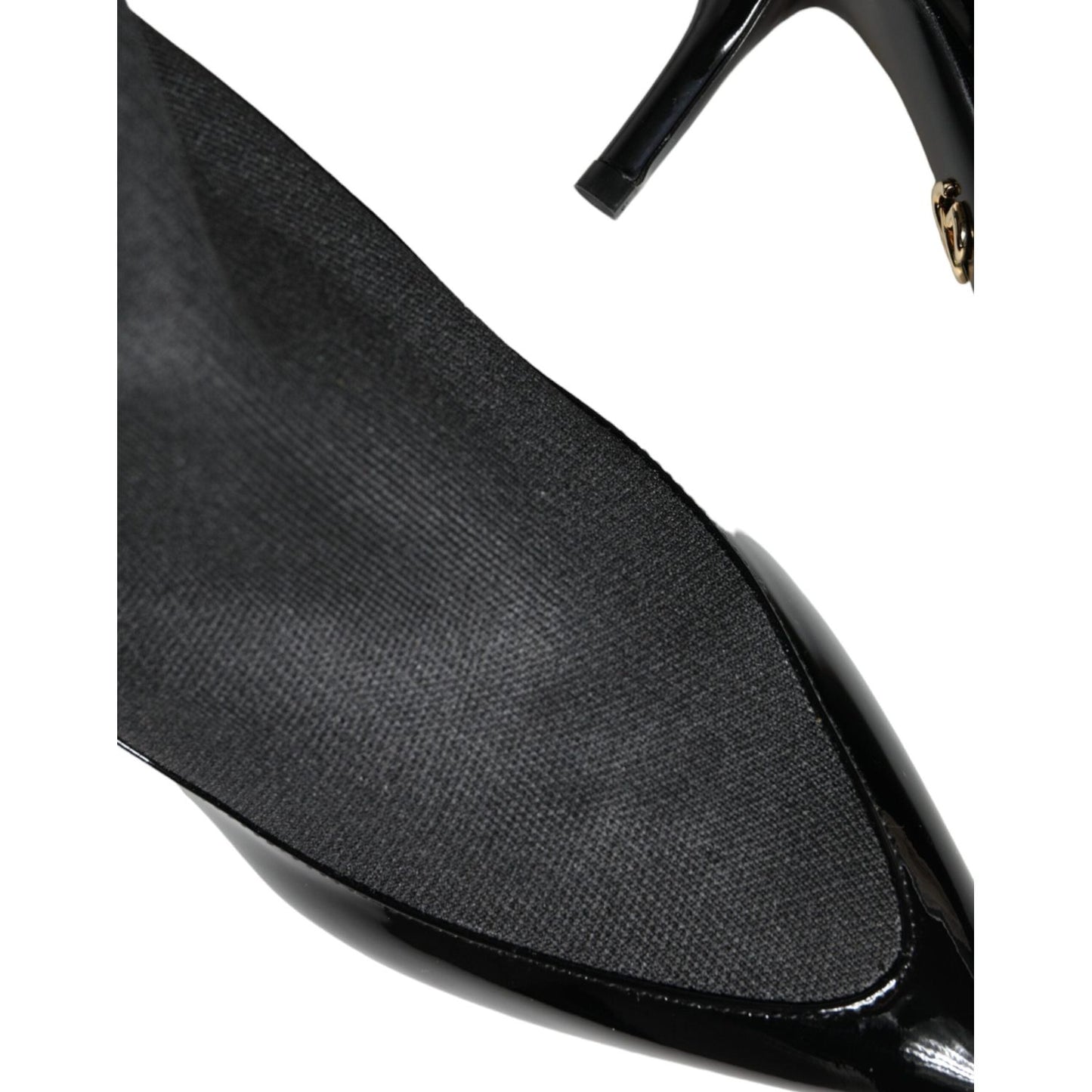 Dolce & Gabbana Black Leather Stilettos Booties Socks Shoes Dolce & Gabbana Dark Slate Gray