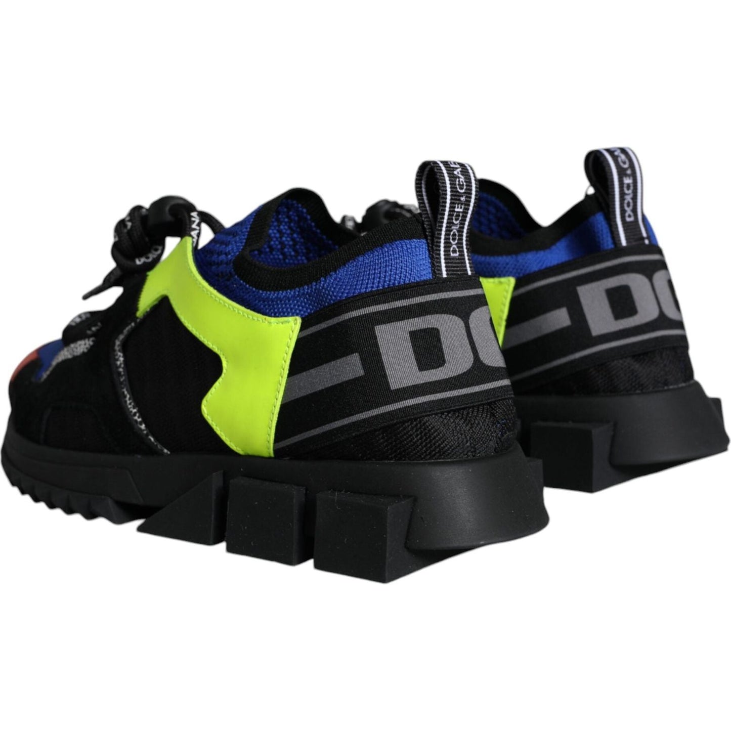 Dolce & Gabbana Multicolor Mesh Sorrento Trekking Sneakers Shoes Dolce & Gabbana Black