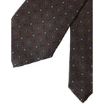 Dolce & Gabbana Brown Silk Branded Logo Adjustable Men Tie KRA3339