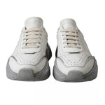 Dolce & Gabbana White Silver Daymaster Low Top Sneakers Shoes MV6061-42