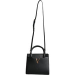 Versace Black Small Leather TopHandle Shoulder Crossbody Bag BAG1599
