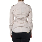 Dolce & Gabbana Beige Cotton Collared Button Down Shirt Top TSH86565-38