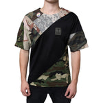 Dolce & Gabbana Multicolor Camouflage Patchwork DG Royal T-shirt TSH87087-46