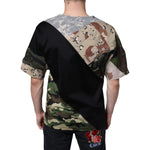 Dolce & Gabbana Multicolor Camouflage Patchwork DG Royal T-shirt TSH87087-46