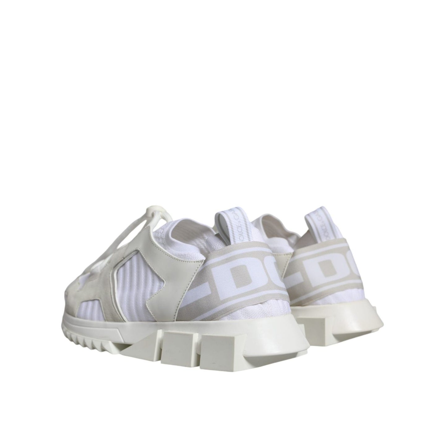 Dolce & Gabbana White Mesh Sorrento Trekking Sneakers Shoes LA6177#1-37