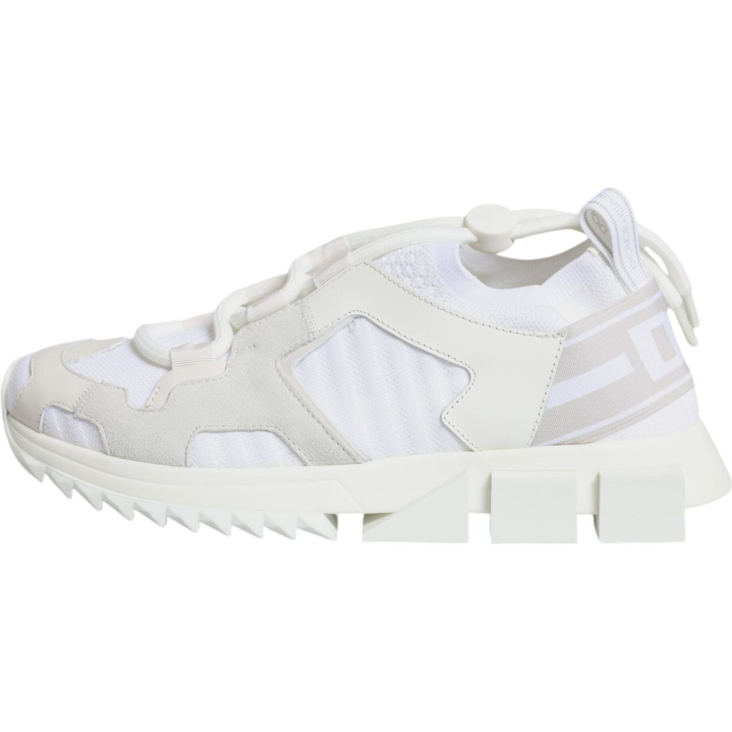 Dolce & Gabbana White Mesh Sorrento Trekking Sneakers Shoes Dolce & Gabbana Light Gray