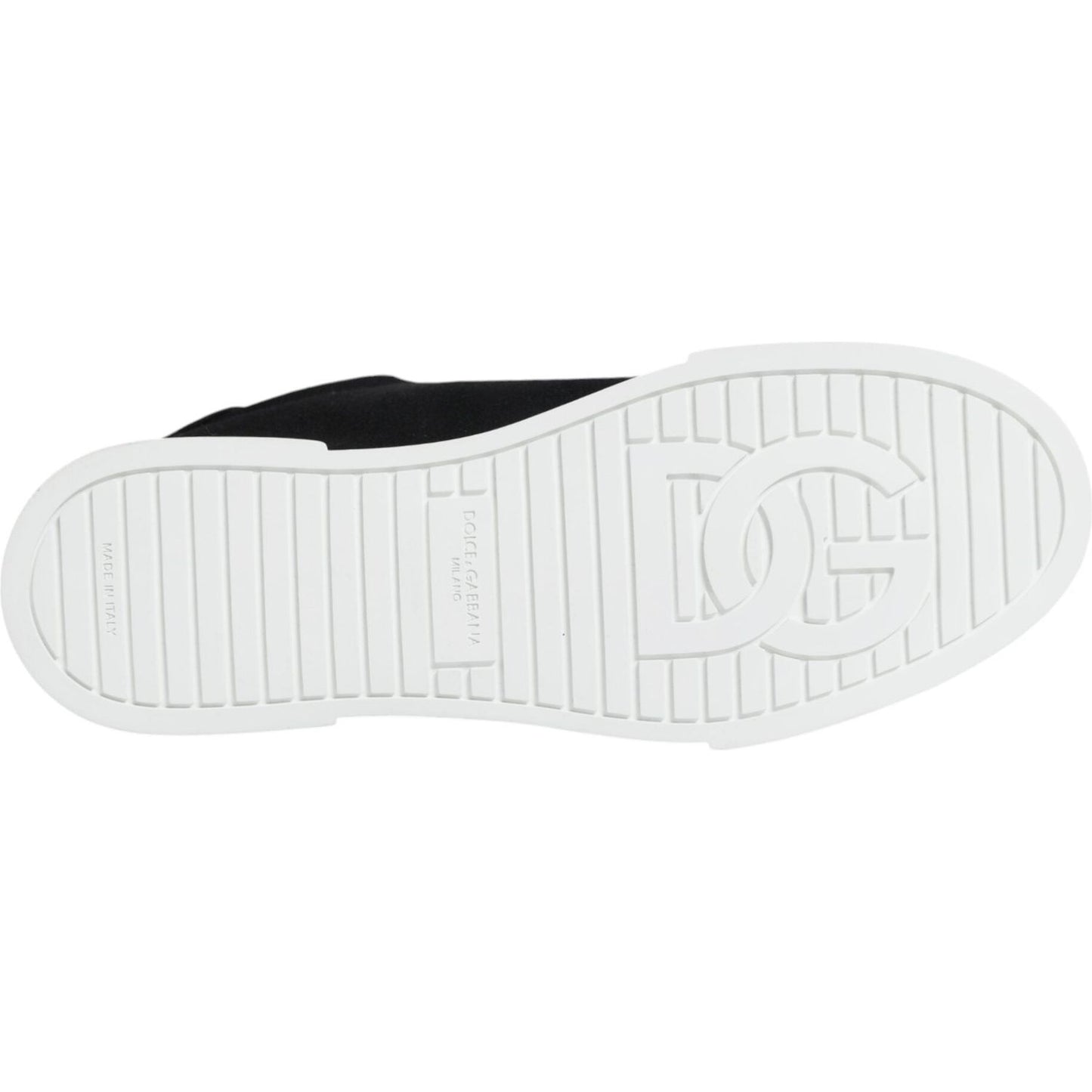 Dolce & Gabbana Black White Portofino Low Top Sneakers Shoes Dolce & Gabbana Lavender