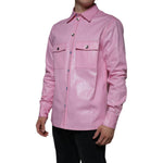 Dolce & Gabbana Pink Cotton Collared Button Down Shirt TSH86584-40
