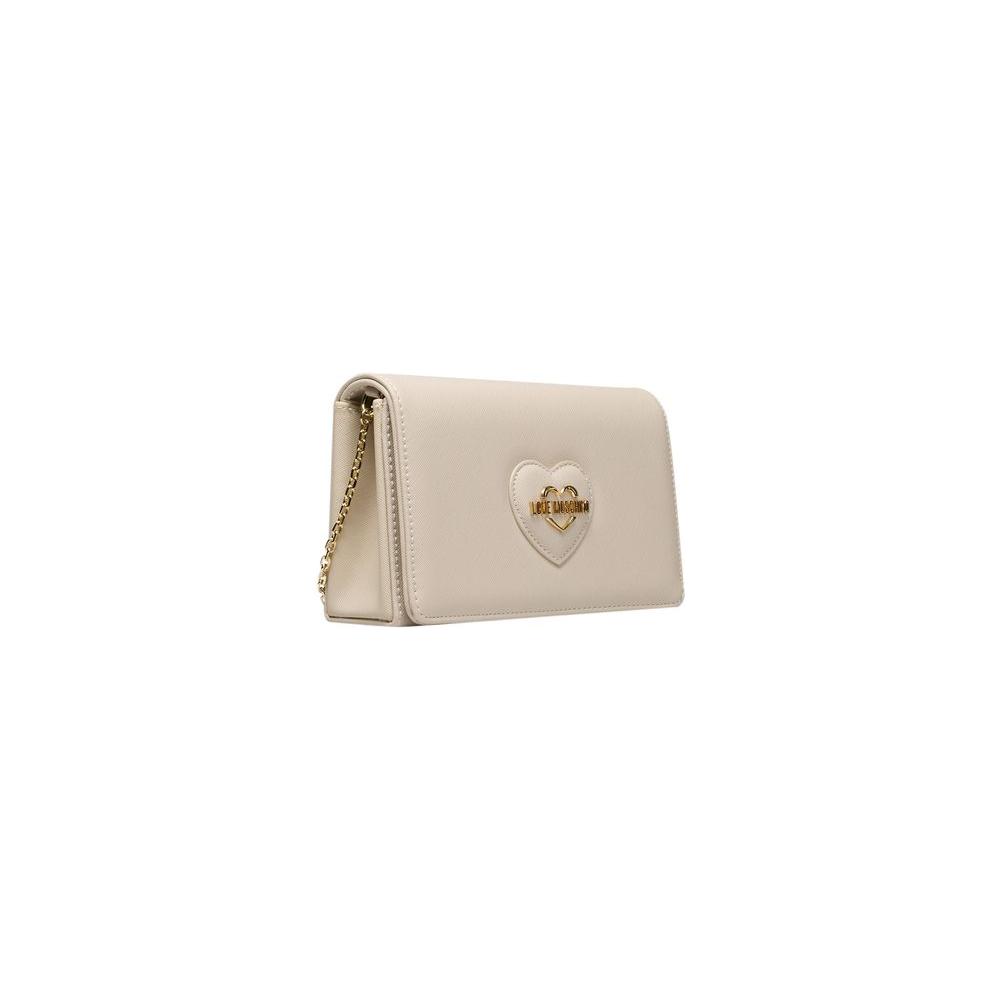 Love Moschino Beige Polyethylene Women Crossbody Love Moschino Gray