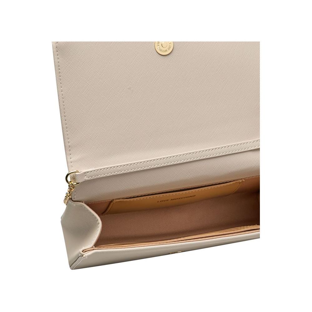 Love Moschino Beige Polyethylene Women Crossbody Love Moschino Gray