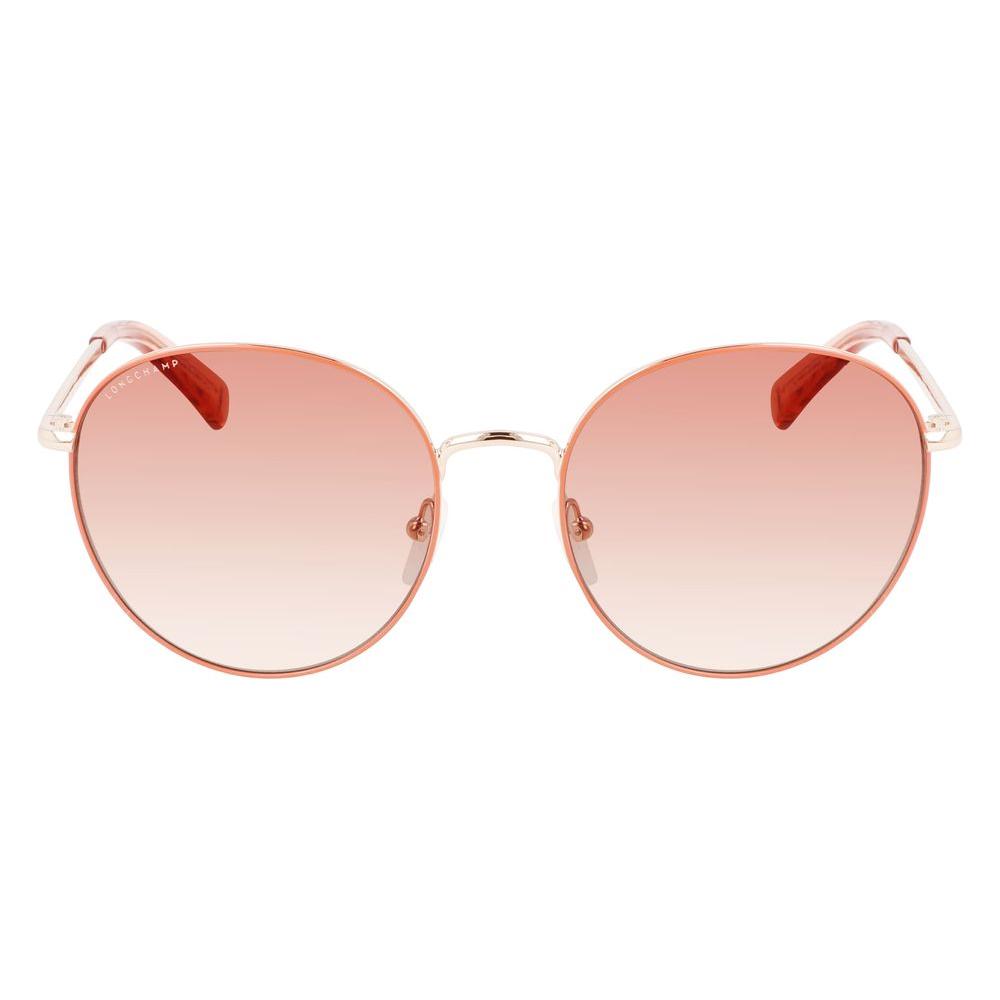 Longchamp Brown Metal Sunglasses Longchamp Pink