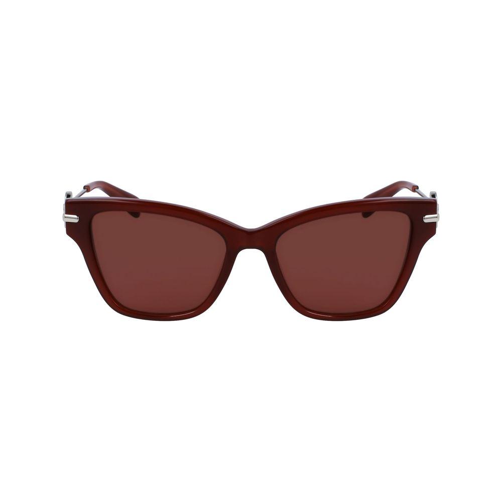 Longchamp Brown Acetate Sunglasses Longchamp Saddle Brown