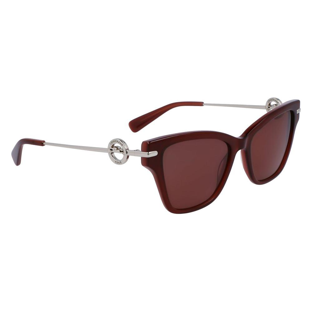 Longchamp Brown Acetate Sunglasses Longchamp Dark Olive Green