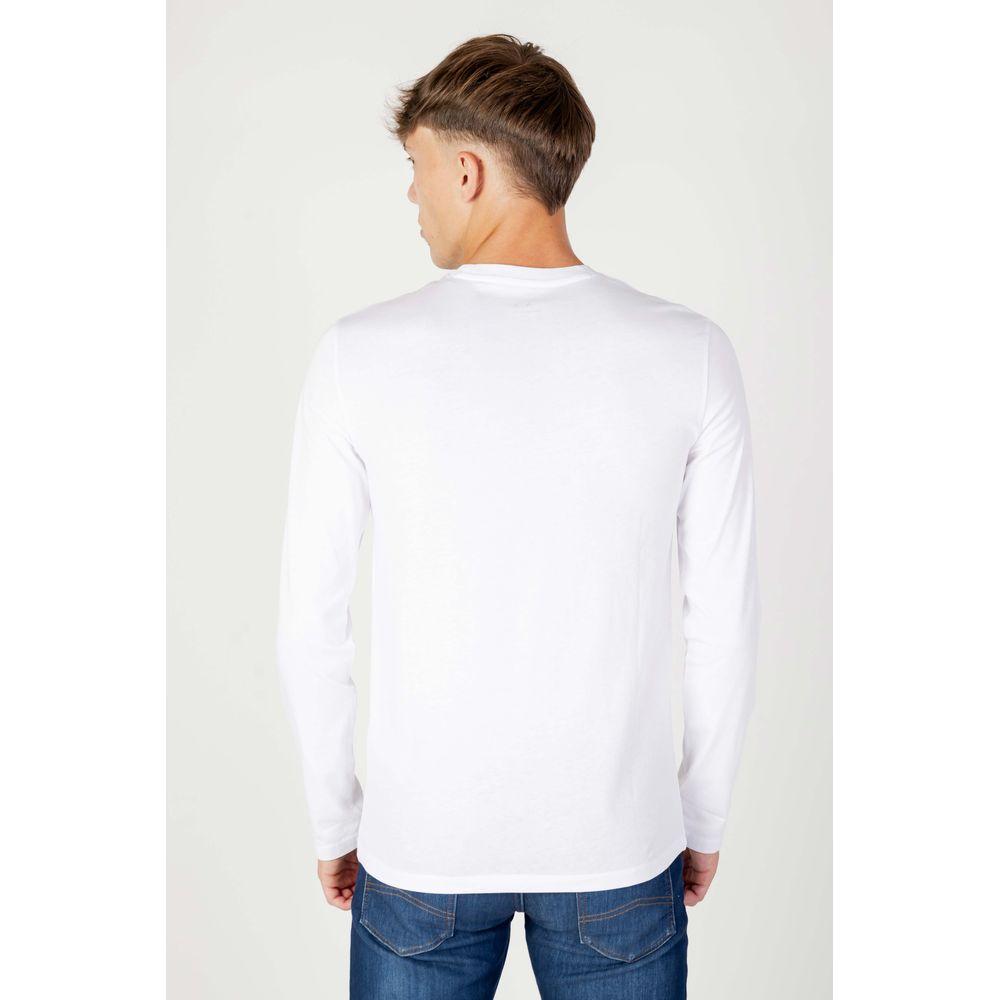 Armani Exchange White Cotton Shirt Armani Exchange Lavender