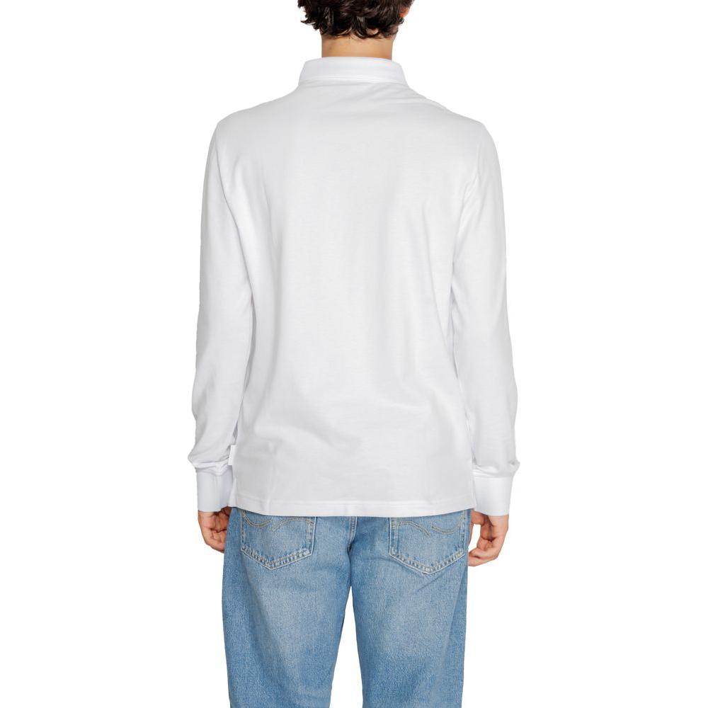 Armani Exchange White Cotton T-Shirt Armani Exchange Light Gray