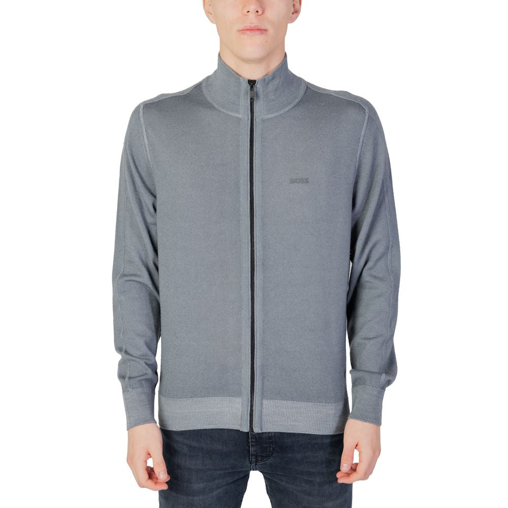 Hugo Boss Gray Wool Cardigan BO-12791600136-IT46 | M
