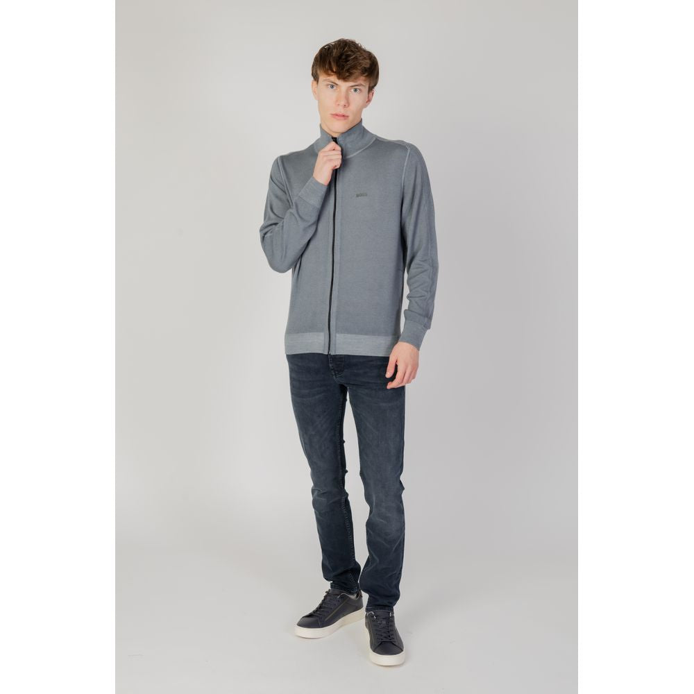 Hugo Boss Gray Wool Cardigan BO-12791600136-IT46 | M