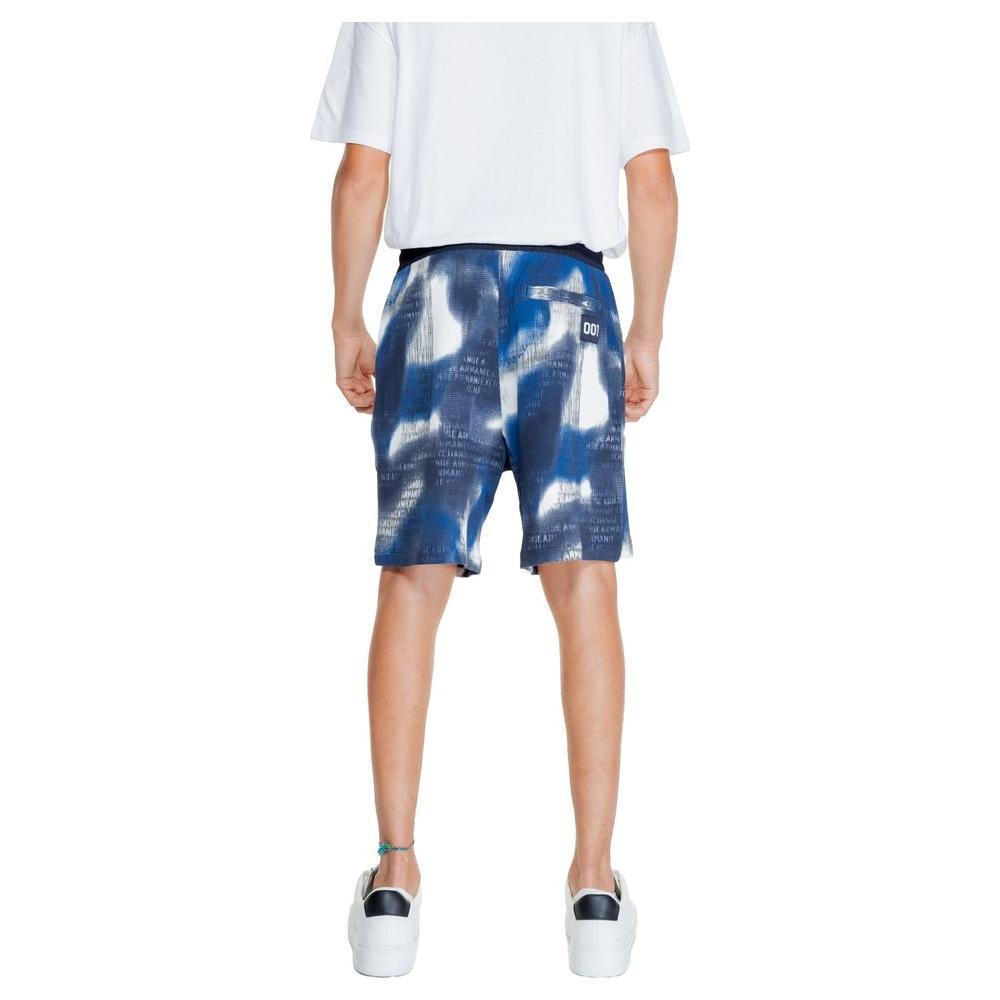 Armani Exchange Blue Cotton Bermuda AR-14793100010-IT48 | L