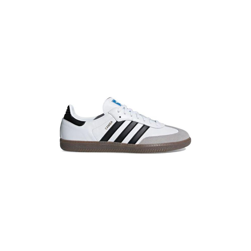 Adidas White Leather SneakerDiscover the Adidas Samba OG B75806 men’s sneakers, an icon of style and comfort. Made from 100% leather, these shoes offer excellent durability and a perfect fit. The classic design, enhanced by distinctive details, makes them
