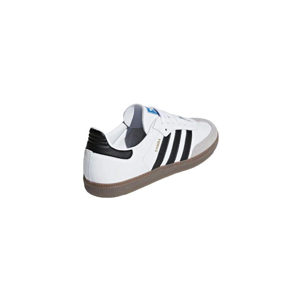Adidas White Leather SneakerDiscover the Adidas Samba OG B75806 men’s sneakers, an icon of style and comfort. Made from 100% leather, these shoes offer excellent durability and a perfect fit. The classic design, enhanced by distinctive details, makes them