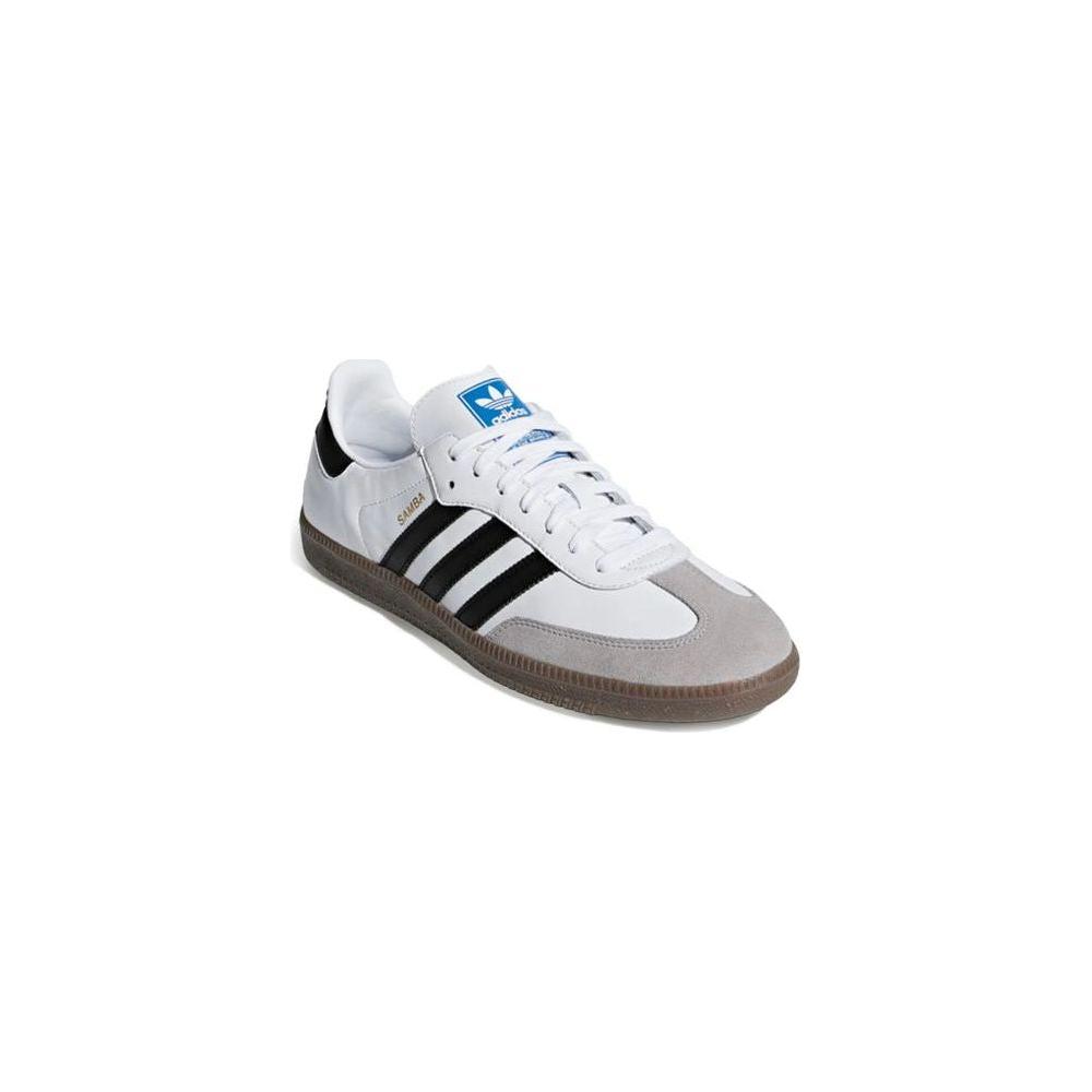 Adidas White Leather SneakerDiscover the Adidas Samba OG B75806 men’s sneakers, an icon of style and comfort. Made from 100% leather, these shoes offer excellent durability and a perfect fit. The classic design, enhanced by distinctive details, makes them