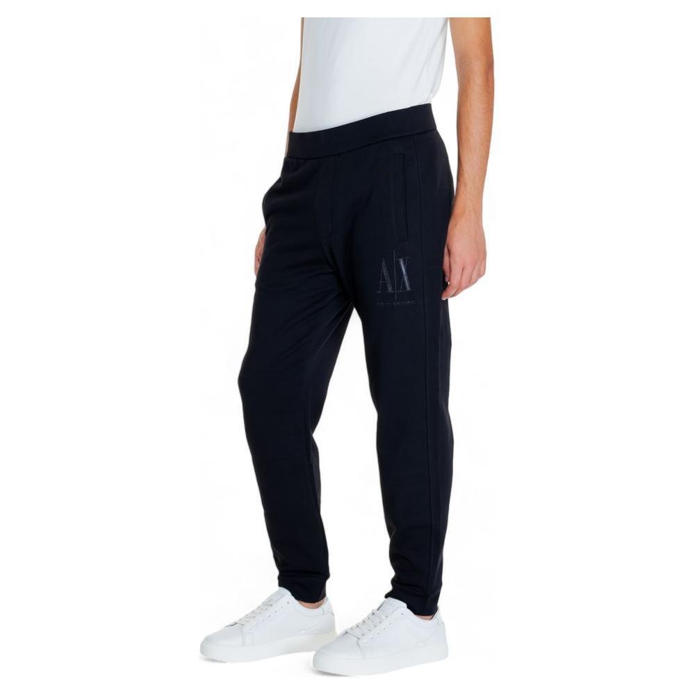 Armani Exchange Black Cotton Joggers (Workout Pants)