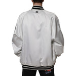 Dolce & Gabbana White Polyester Logo Full Zip Bomber Jacket JKT3867-50
