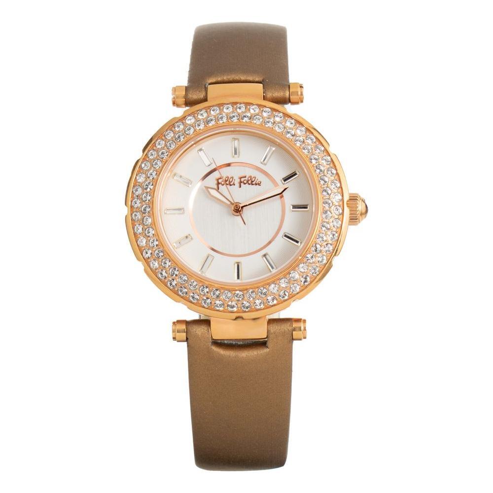 Folli Follie Brown Leather Watch FFWF1B019SSSAC