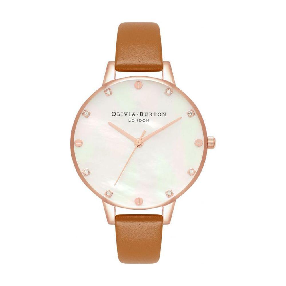 Olivia Burton Brown Artificial Leather Watch