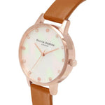 Olivia Burton Brown Artificial Leather Watch