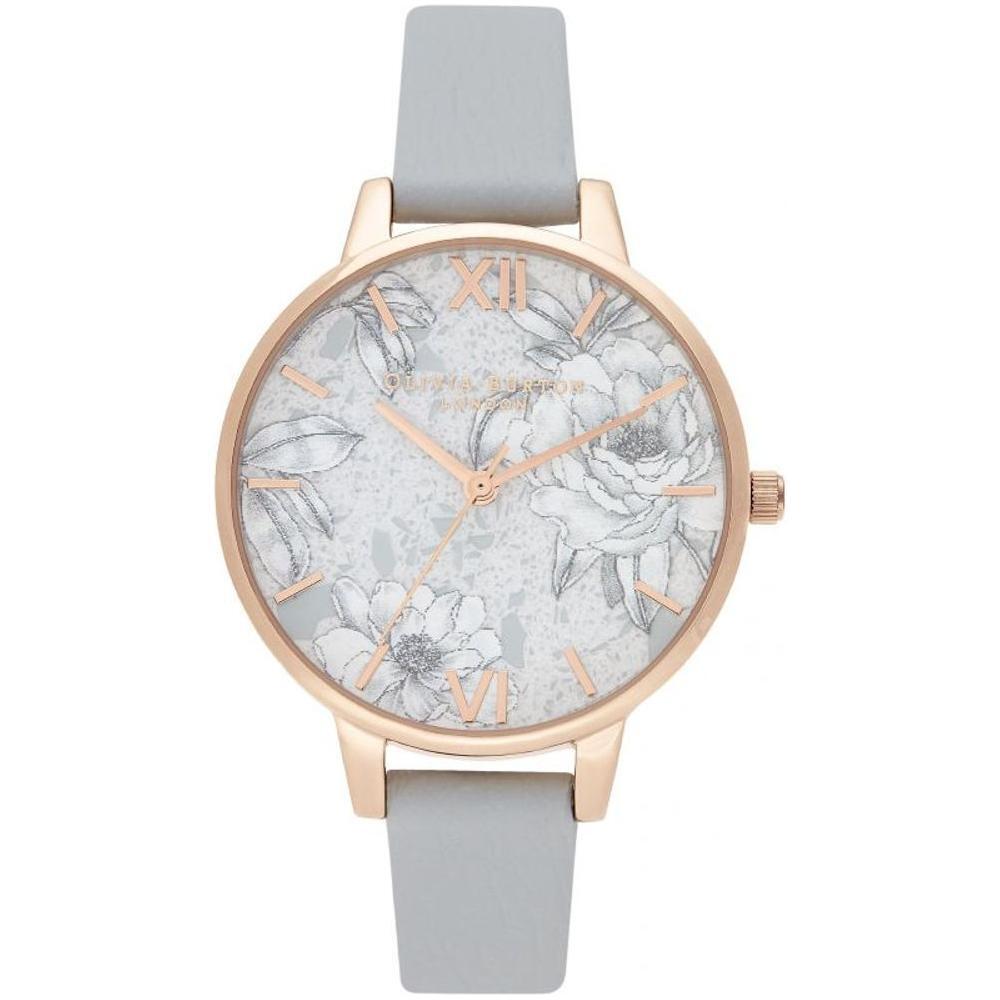Olivia Burton Gray Artificial Leather Watch OBOB16TZ01AC