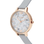 Olivia Burton Gray Artificial Leather Watch OBOB16TZ01AC