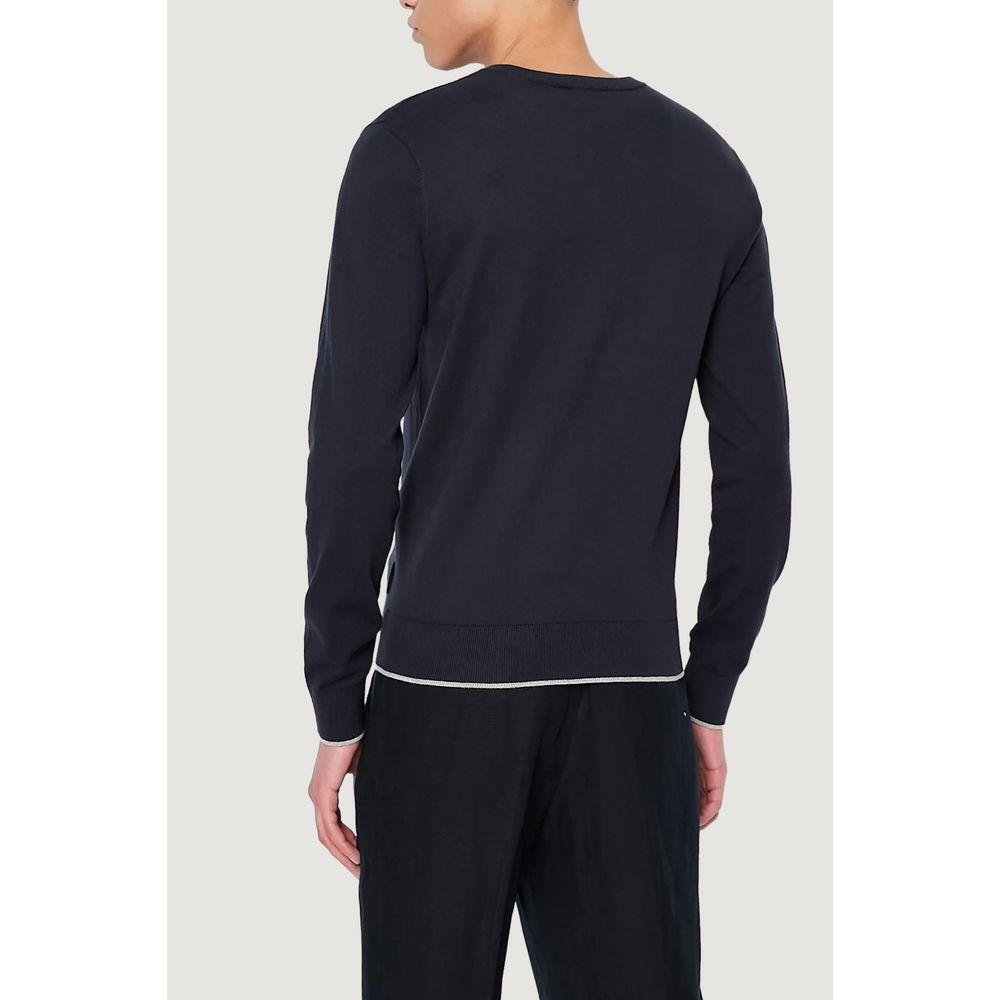 Armani Exchange Blue Cotton Sportswear AR-7252200010-IT44 | S