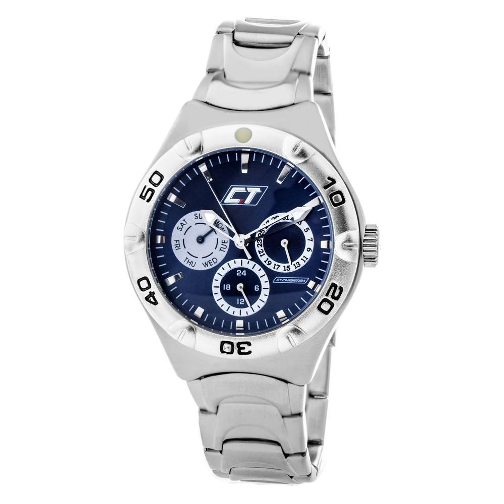 Chronotech Silver Stainless Steel Dress Watch