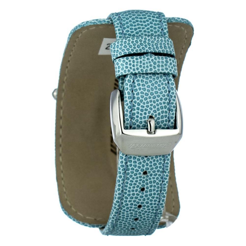 Chronotech Green Leather Dress Watch