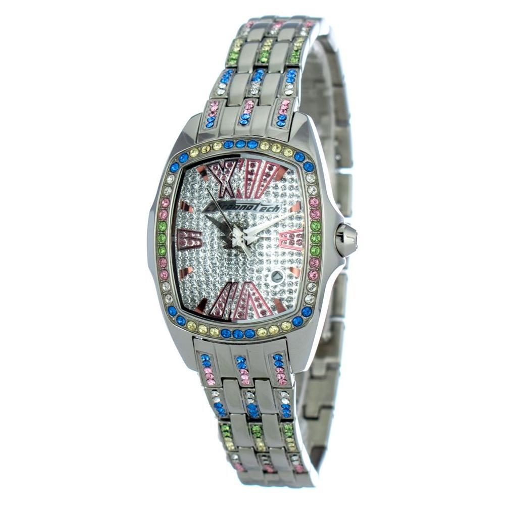 Chronotech Silver Stainless Steel Watch