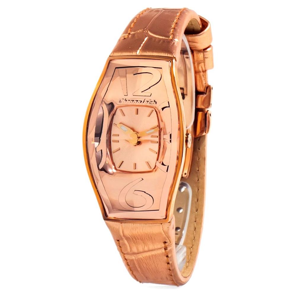 Chronotech Multicolor Leather Watch Chronotech Dark Salmon