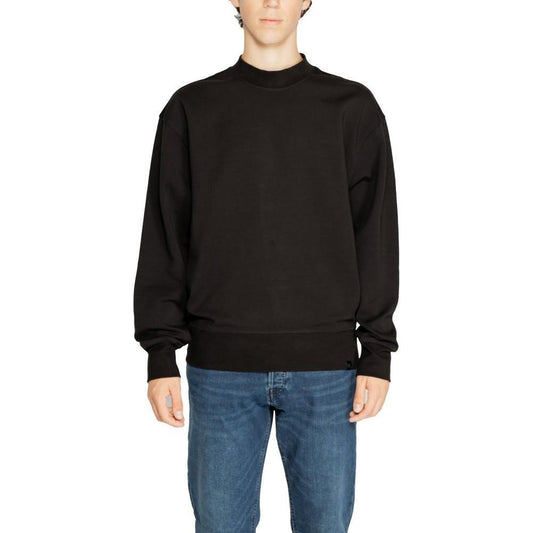 Calvin Klein Jeans Black Recycled Cotton Sweatshirt