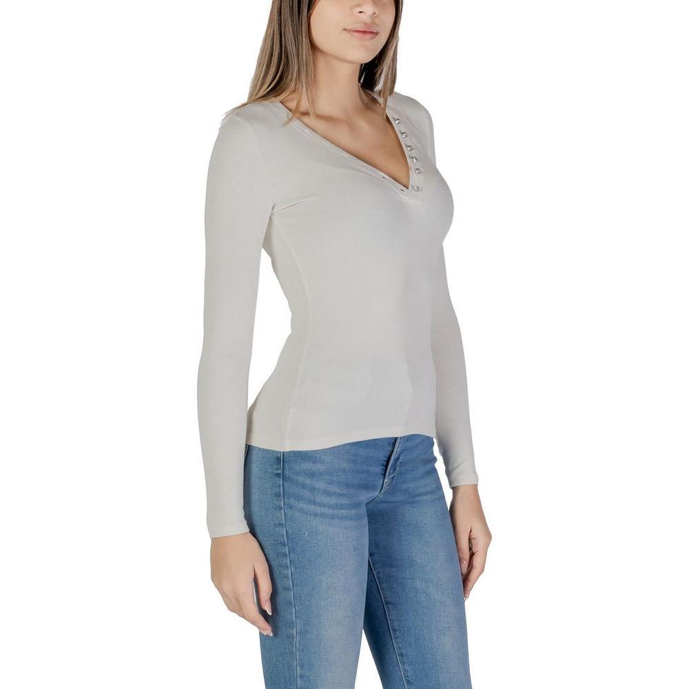 Guess Cream Viscose Long Sleeve GU-14687700143-XXL
