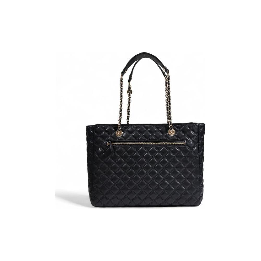 Guess Black Polyethylene Handbag Guess Dark Slate Gray