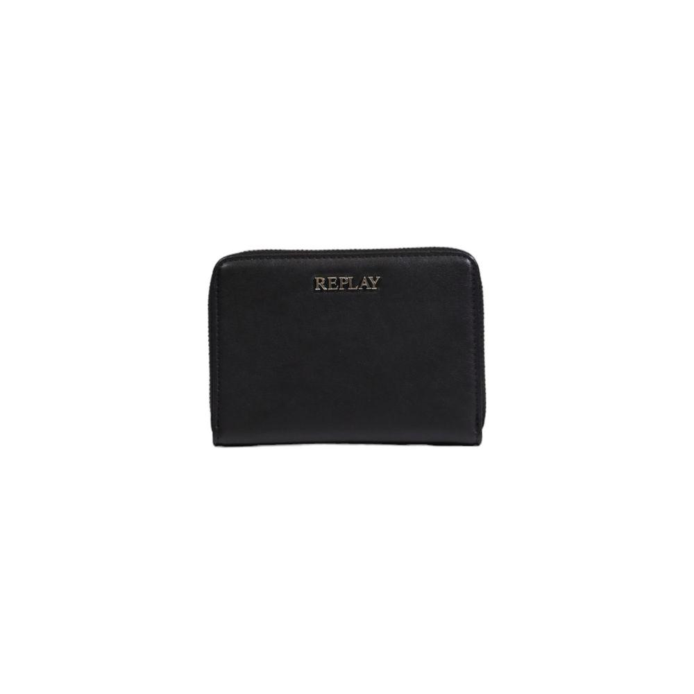 Replay Black Polyester Wallet Replay Dark Slate Gray
