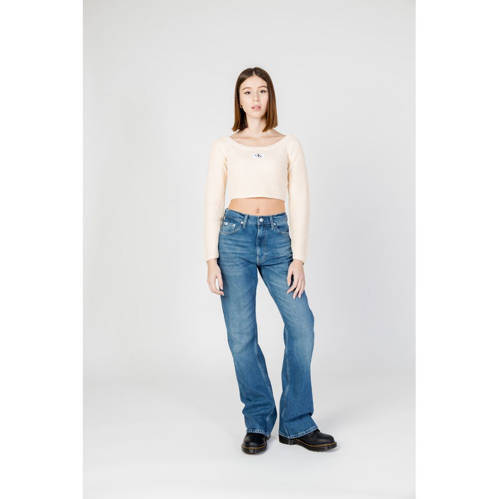 Calvin Klein Jeans Blue Cotton Mom Jean CA-13196100176-W32 | L32