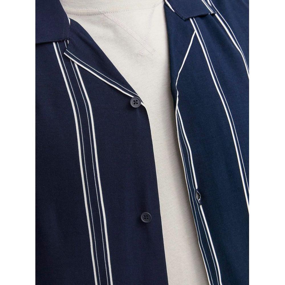 Jack Jones Blue Viscose Shortsleeve JA-13396000128-IT48 | L